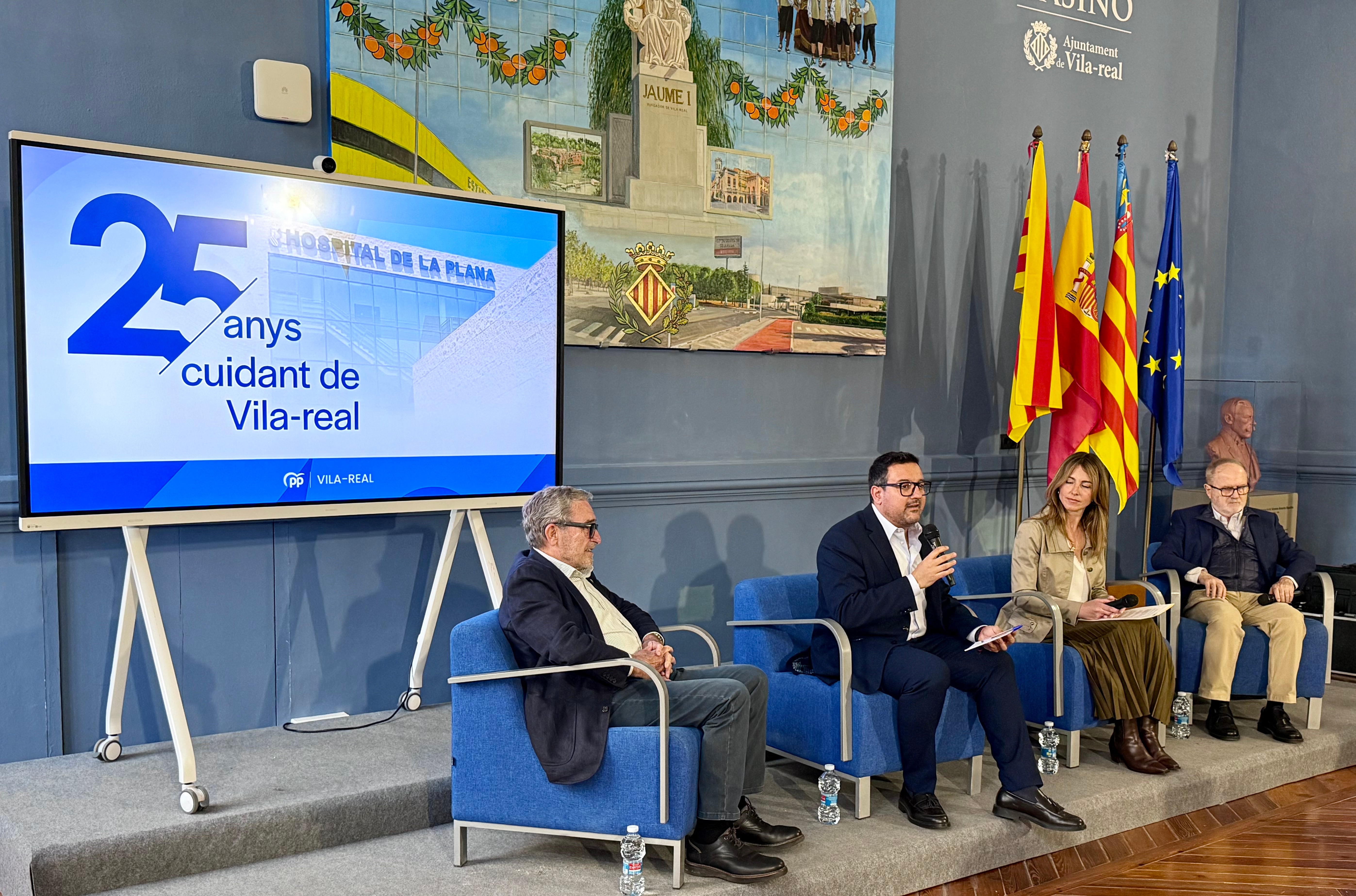 Homenaje del PP de Vila-real al Hospital de la Plana en su 25 aniversario Homenaje del PP de Vila-real al Hospital de la Plana en su 25 aniversario