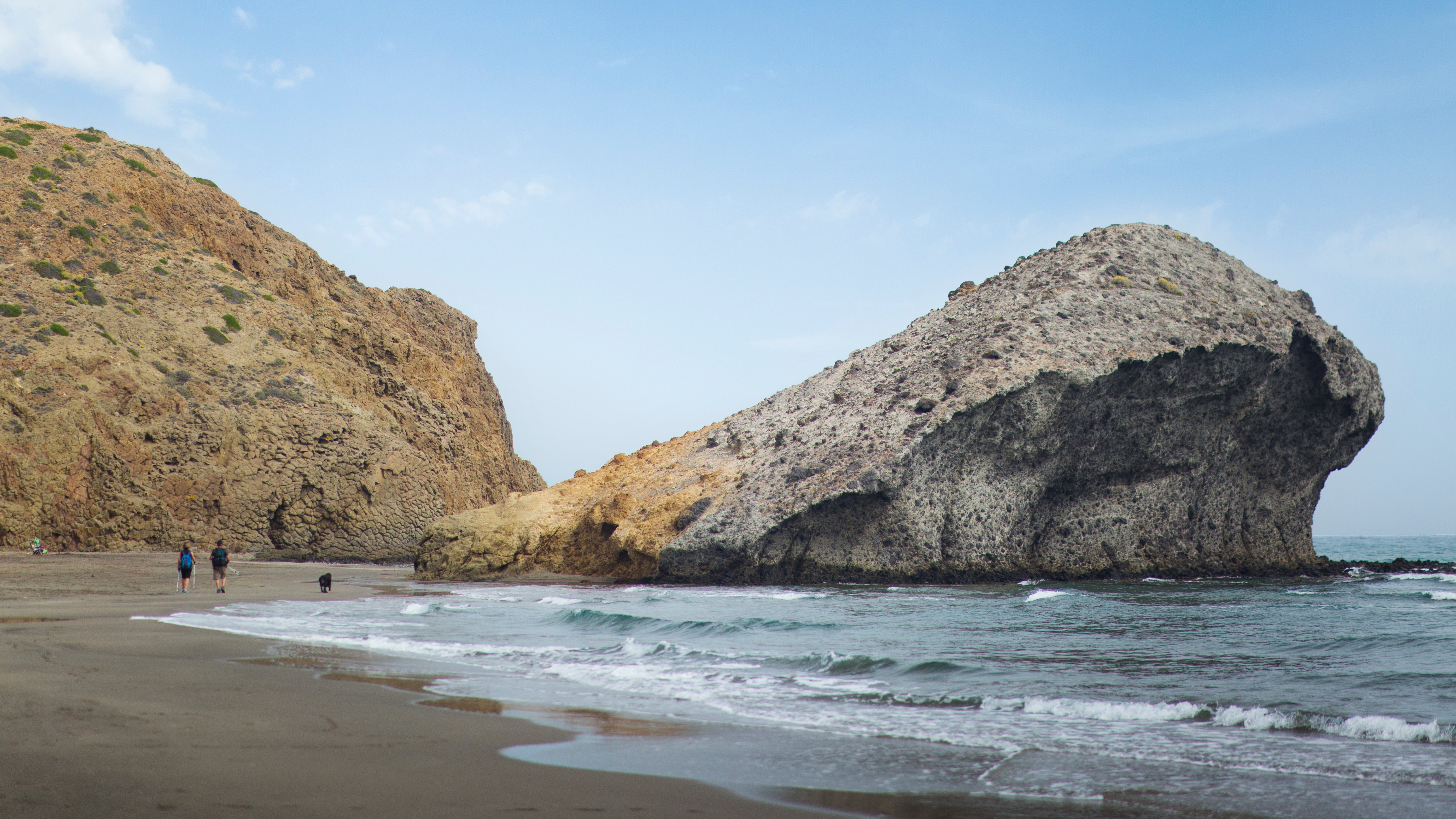 Playa de Monsul, en Almería. Playa de Monsul, en Almería.