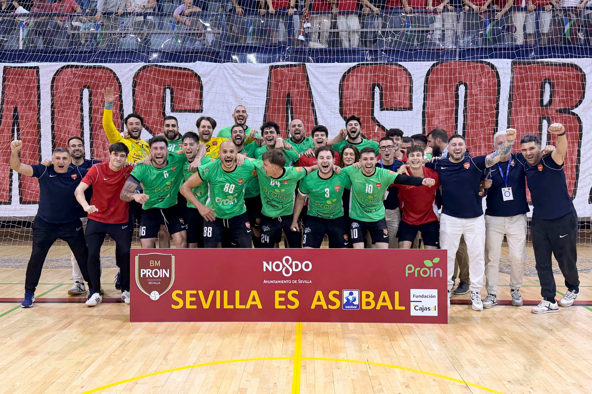 El Cajasol Proin lleva a Sevilla a la élite del balonmano El Cajasol Proin lleva a Sevilla a la élite del balonmano