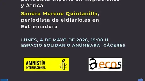Amnistía Internacional y Aecos organizan este lunes un acto en Cáceres sobre prensa y antirracismo Amnistía Internacional y Aecos organizan este lunes un acto en Cáceres sobre prensa y antirracismo