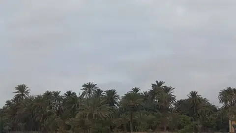 Cielo nublado en Elche. Cielo nublado en Elche.