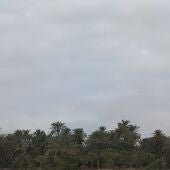 Cielo nublado en Elche.