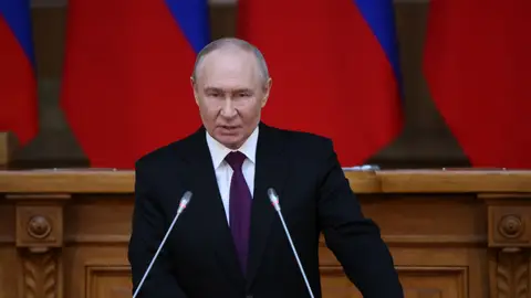 El presidente de Rusia, Vladimir Putin, en su última aparición el pasado 27 de abril El presidente de Rusia, Vladimir Putin, en su última aparición el pasado 27 de abril