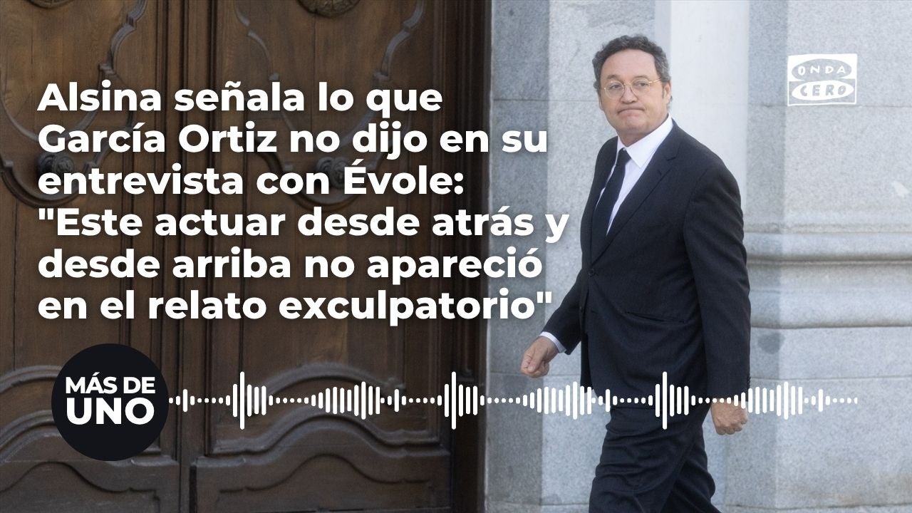 Alsina señala lo que García Ortiz no dijo en su entrevista con Évole: "Este actuar desde atrás y desde arriba no apareció en el relato exculpatorio" Alsina señala lo que García Ortiz no dijo en su entrevista con Évole: "Este actuar desde atrás y desde arriba no apareció en el relato exculpatorio"