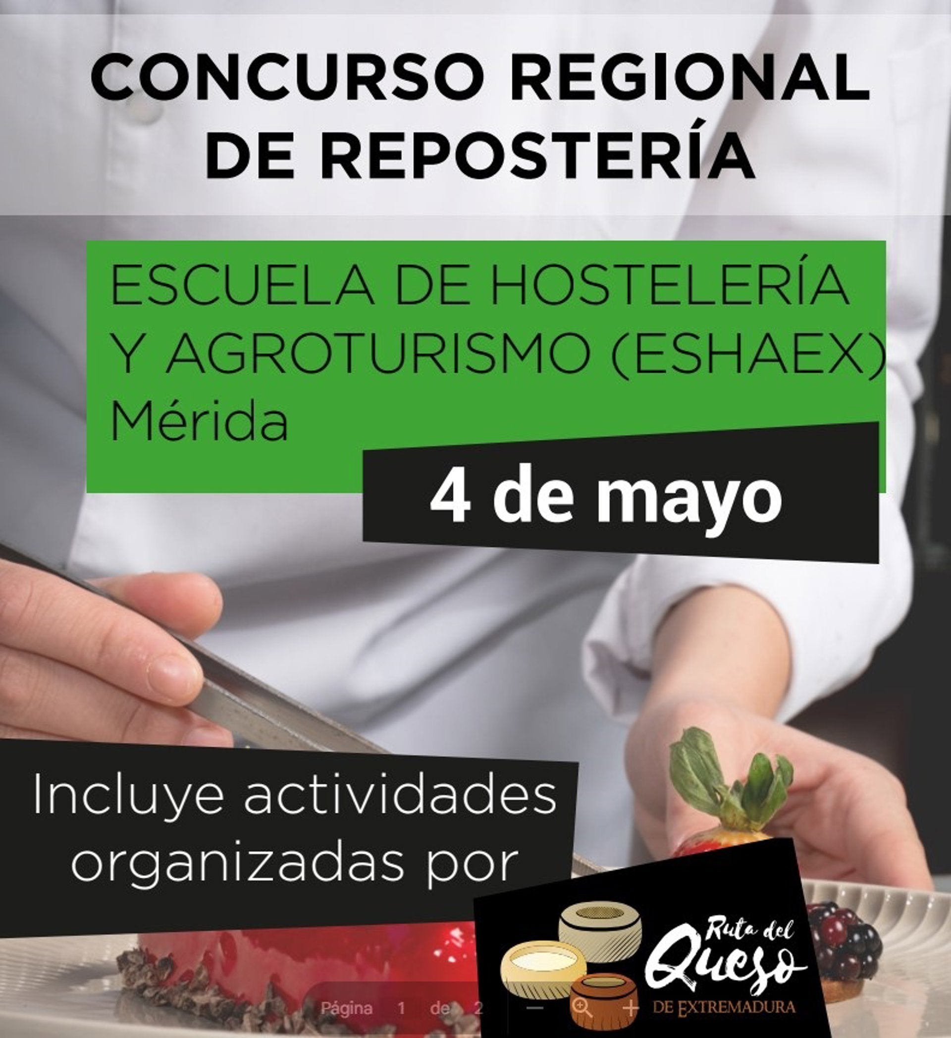 Reposteros de Extremadura competirán este lunes en Mérida por ganar el Certamen Regional de Repostería 2026 Reposteros de Extremadura competirán este lunes en Mérida por ganar el Certamen Regional de Repostería 2026