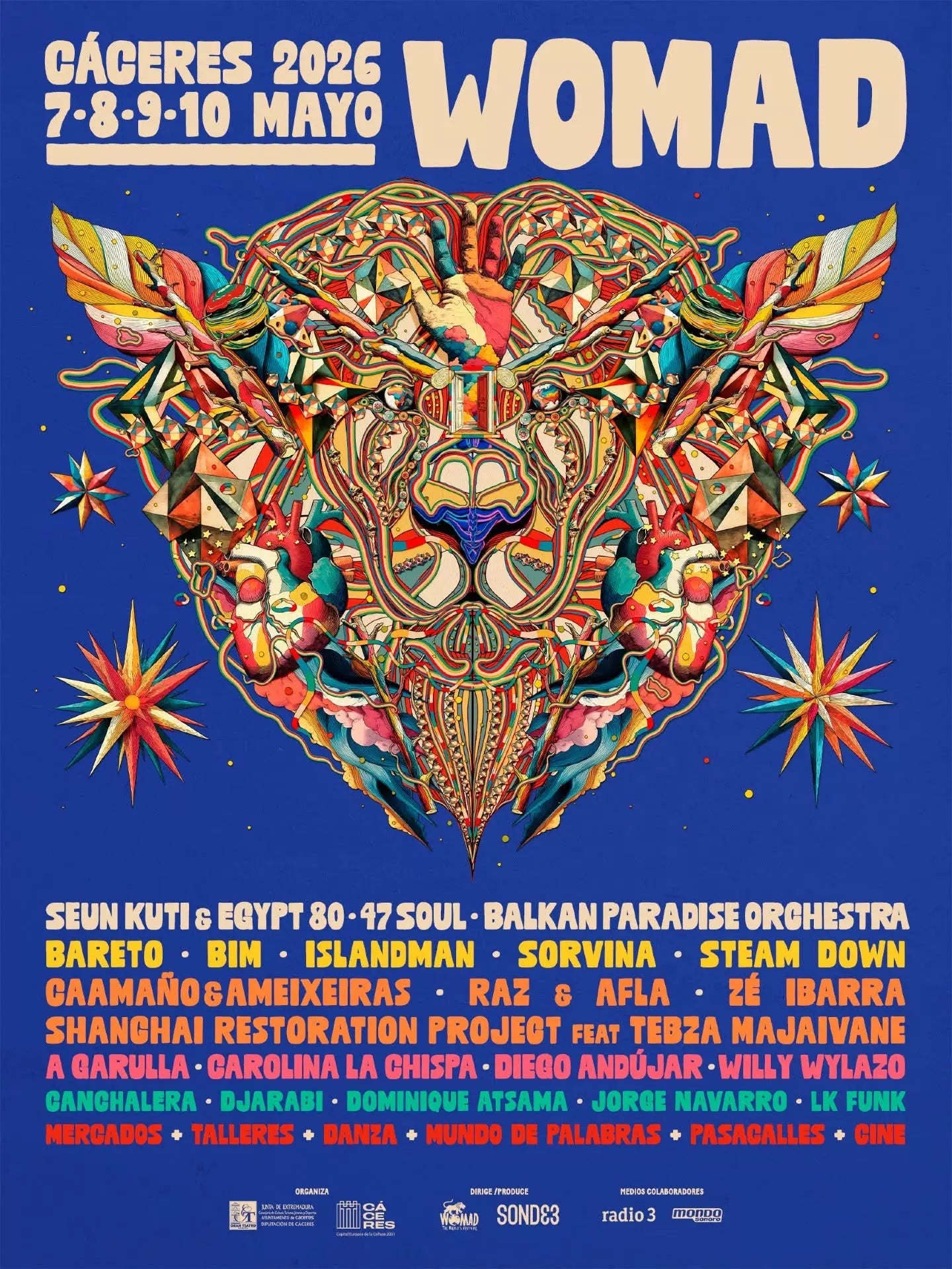 El festival Womad regresa a Cáceres a partir de este jueves con 21 artistas de 14 países El festival Womad regresa a Cáceres a partir de este jueves con 21 artistas de 14 países