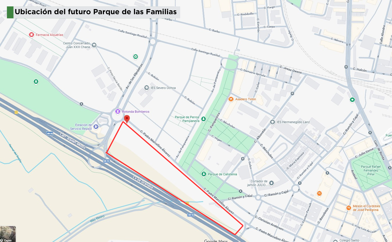 El Parque de las Familias de Granada avanza: la primera fase estará lista en junio con casi 700 árboles El Parque de las Familias de Granada avanza: la primera fase estará lista en junio con casi 700 árboles