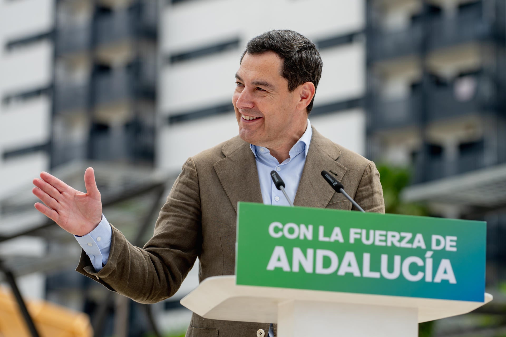 El presidente del PP de Andalucía y candidato a la reelección de la Presidencia de la Junta, Juanma Moreno. El presidente del PP de Andalucía y candidato a la reelección de la Presidencia de la Junta, Juanma Moreno.