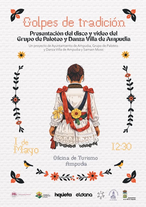 El disco Golpes de tradición documenta el paloteo de Ampudia El disco Golpes de tradición documenta el paloteo de Ampudia