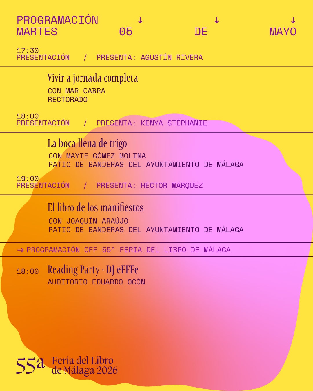 ¿Qué hacer este martes en la 55ª Feria del Libro de Málaga? ¿Qué hacer este martes en la 55ª Feria del Libro de Málaga?