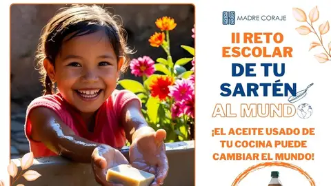 15.000 estudiantes andaluces convierten su aceite usado en jabón solidario con el II Reto ‘De tu sartén al mundo’ de Madre Coraje 15.000 estudiantes andaluces convierten su aceite usado en jabón solidario con el II Reto ‘De tu sartén al mundo’ de Madre Coraje