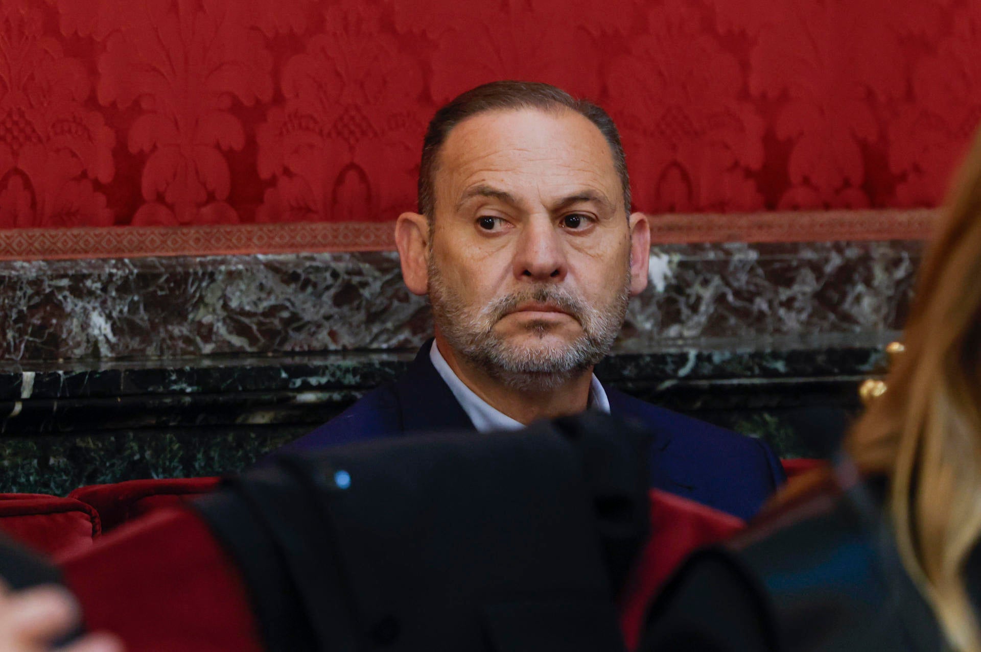 Imagen de archivo del exministro José Luis Ábalos en el banquillo de los acusados. Imagen de archivo del exministro José Luis Ábalos en el banquillo de los acusados.