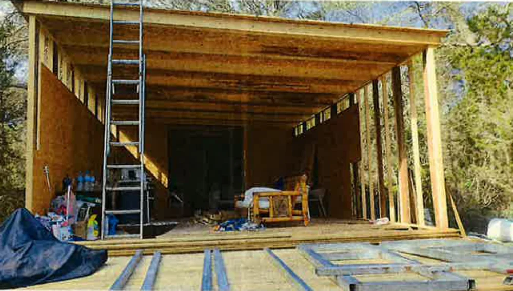 Imagen de las obras ilegales paralizadas por el Consell de Formentera Imagen de las obras ilegales paralizadas por el Consell de Formentera