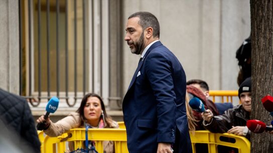 Aldama en su llegada al Supremo