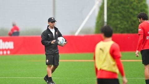 Borja Jim&eacute;nez en un entrenamiento