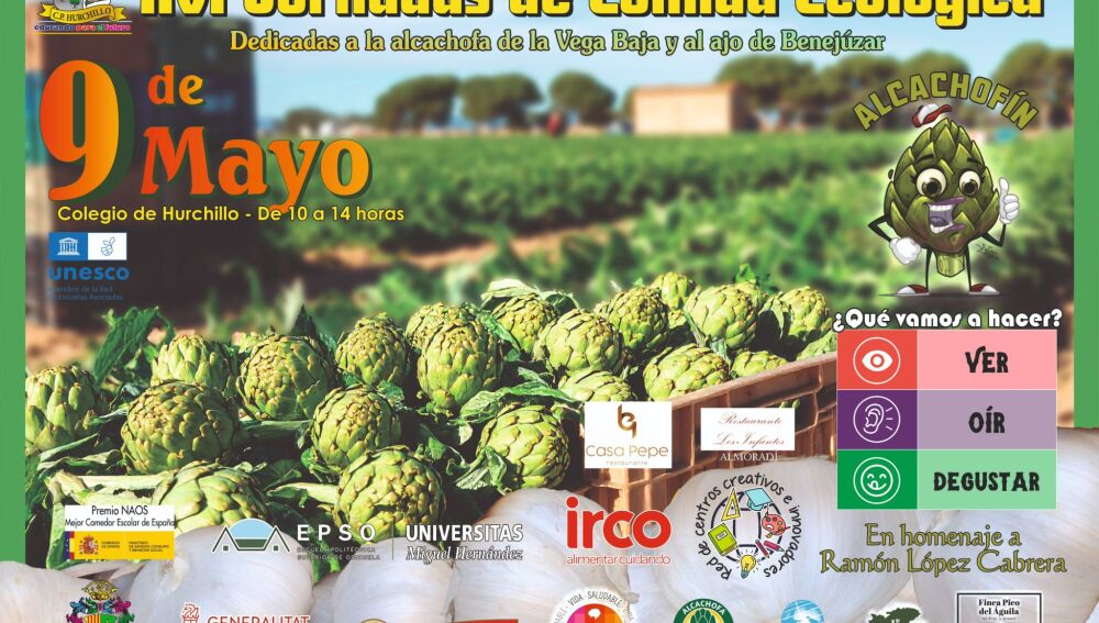 El colegio de Hurchillo celebra este sábado sus XVI Jornadas de Comida Ecológica con actividades para 'Ver, oír y degustar'