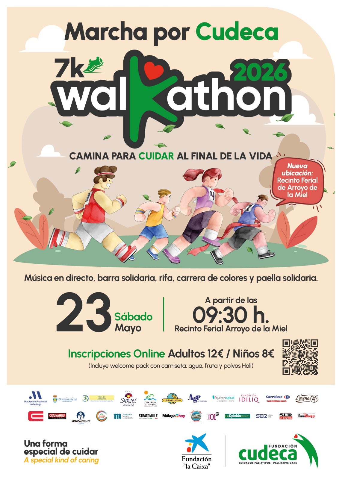 La “Marcha por Cudeca: Walkathon” regresa el 23 de mayo con nueva ubicación en el Recinto Ferial de Arroyo de la Miel La “Marcha por Cudeca: Walkathon” regresa el 23 de mayo con nueva ubicación en el Recinto Ferial de Arroyo de la Miel