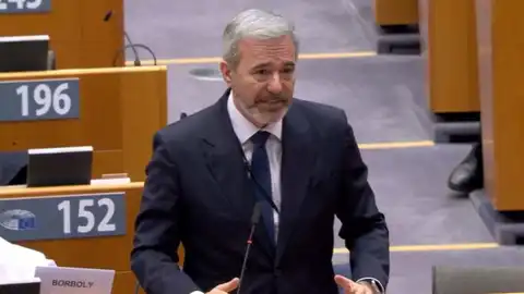 El presidente Azcón en una de sus intervenciones en el Comité de las Regiones El presidente Azcón en una de sus intervenciones en el Comité de las Regiones