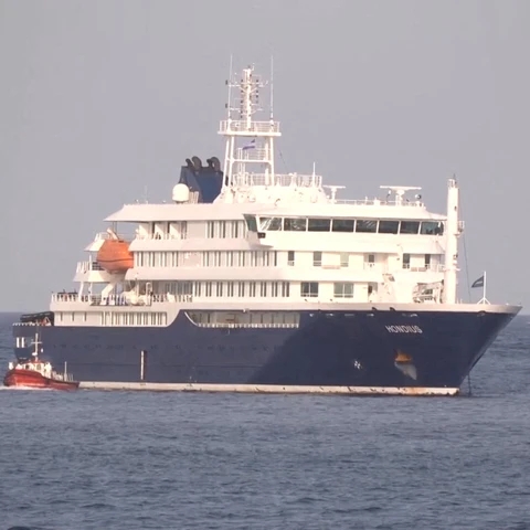 Imagen del crucero del Atlántico con casos de hantavirus.