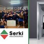 Eldense 'B' en la sección 'Sube con Ascensores Serki'.