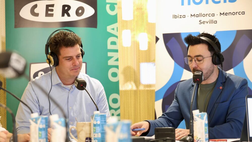 Abel García durante la entrevista