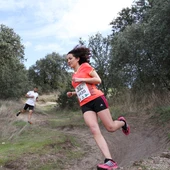 Imagen de archivo de una carrera Trail running Imagen de archivo de una carrera Trail running