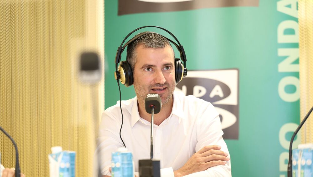 Marcos Serra durante la entrevista con Carles Lamelo