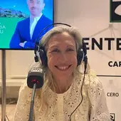 Carmen Ferrer, alcaldesa de Santa Eulària, durante la grabación del programa Carmen Ferrer, alcaldesa de Santa Eulària, durante la grabación del programa