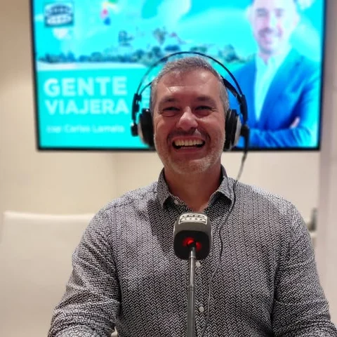 Juan Miguel Costa, director insular de Turismo durante la grabación de programa