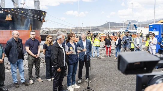 El ministro de Política Territorial y Memoria Democrática, Ángel Víctor Torres; la ministra de Sanidad, Mónica García, y el ministro del Interior, Fernando Grande-Marlaska, informan de la situación del crucero 'MV Hondius' El ministro de Política Territorial y Memoria Democrática, Ángel Víctor Torres; la ministra de Sanidad, Mónica García, y el ministro del Interior, Fernando Grande-Marlaska, informan de la situación del crucero 'MV Hondius'
