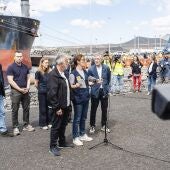 El ministro de Política Territorial y Memoria Democrática, Ángel Víctor Torres; la ministra de Sanidad, Mónica García, y el ministro del Interior, Fernando Grande-Marlaska, informan de la situación del crucero 'MV Hondius'