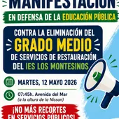 Cartel de la manifestación convocada para este martes Cartel de la manifestación convocada para este martes