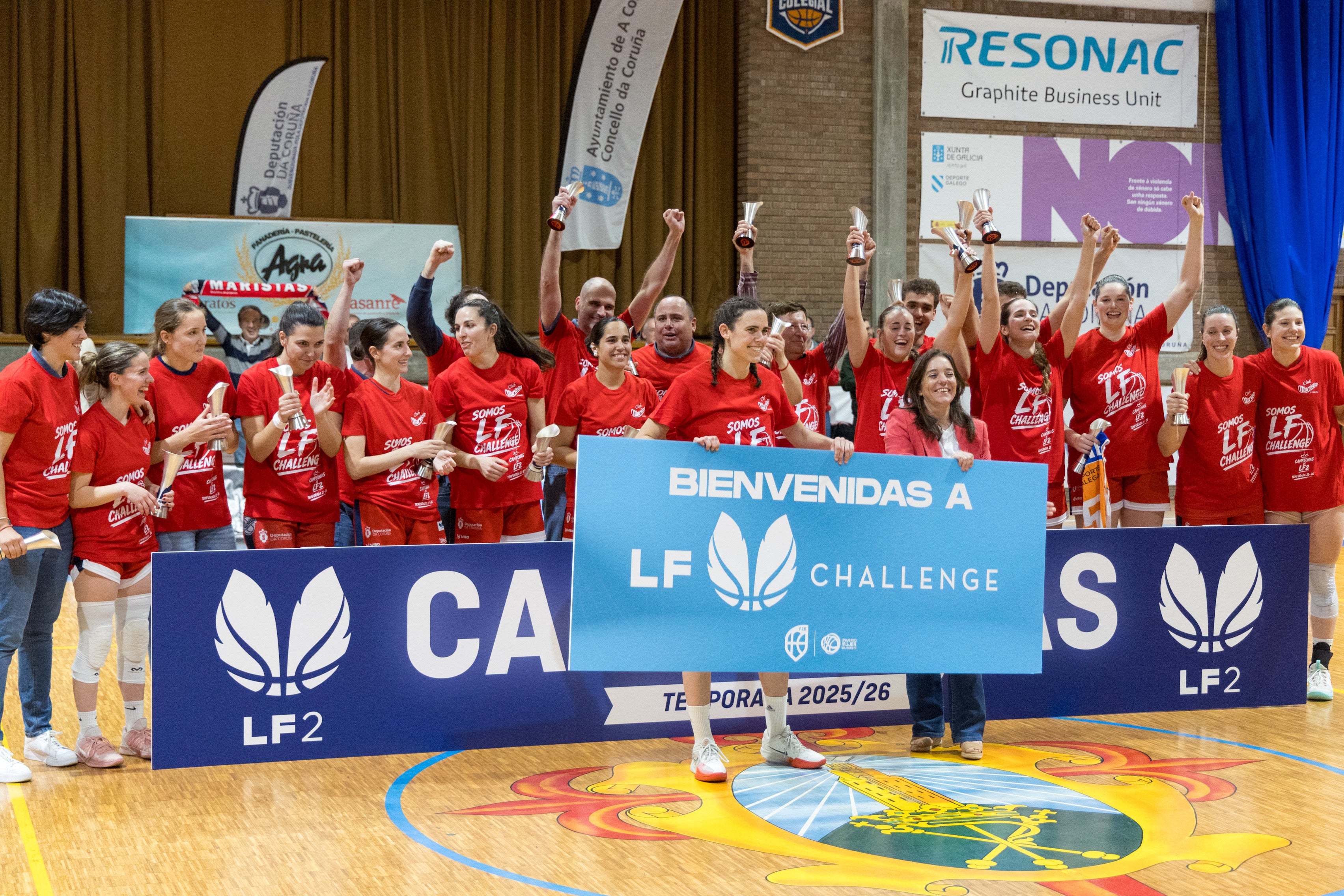 Aniversario del título juvenil del Deportivo y felicitación al Maristas por el ascenso a la Liga Challenge femenina de baloncesto Aniversario del título juvenil del Deportivo y felicitación al Maristas por el ascenso a la Liga Challenge femenina de baloncesto