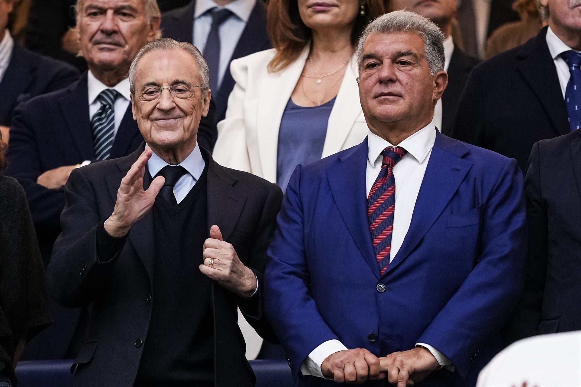 Florentino Pérez y Joan Laporta, en una imagen de archivo Florentino Pérez y Joan Laporta, en una imagen de archivo