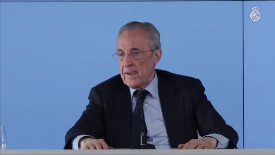 Florentino P&eacute;rez se agarra al "apoyo de todos los socios" y advierte a los periodistas: "Me tendr&aacute;n que echar a tiros"