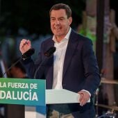 El presidente del PP-A y candidato a la reelección de la Presidencia de la Junta, Juanma Moreno.