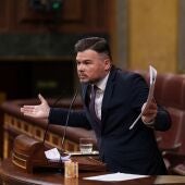 El portavoz de ERC en el Congreso, Gabriel Rufián.