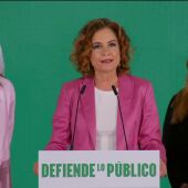María Jesús Montero reconoce la victoria del PP y promete aprender "para volver a la Junta de Andalucía"