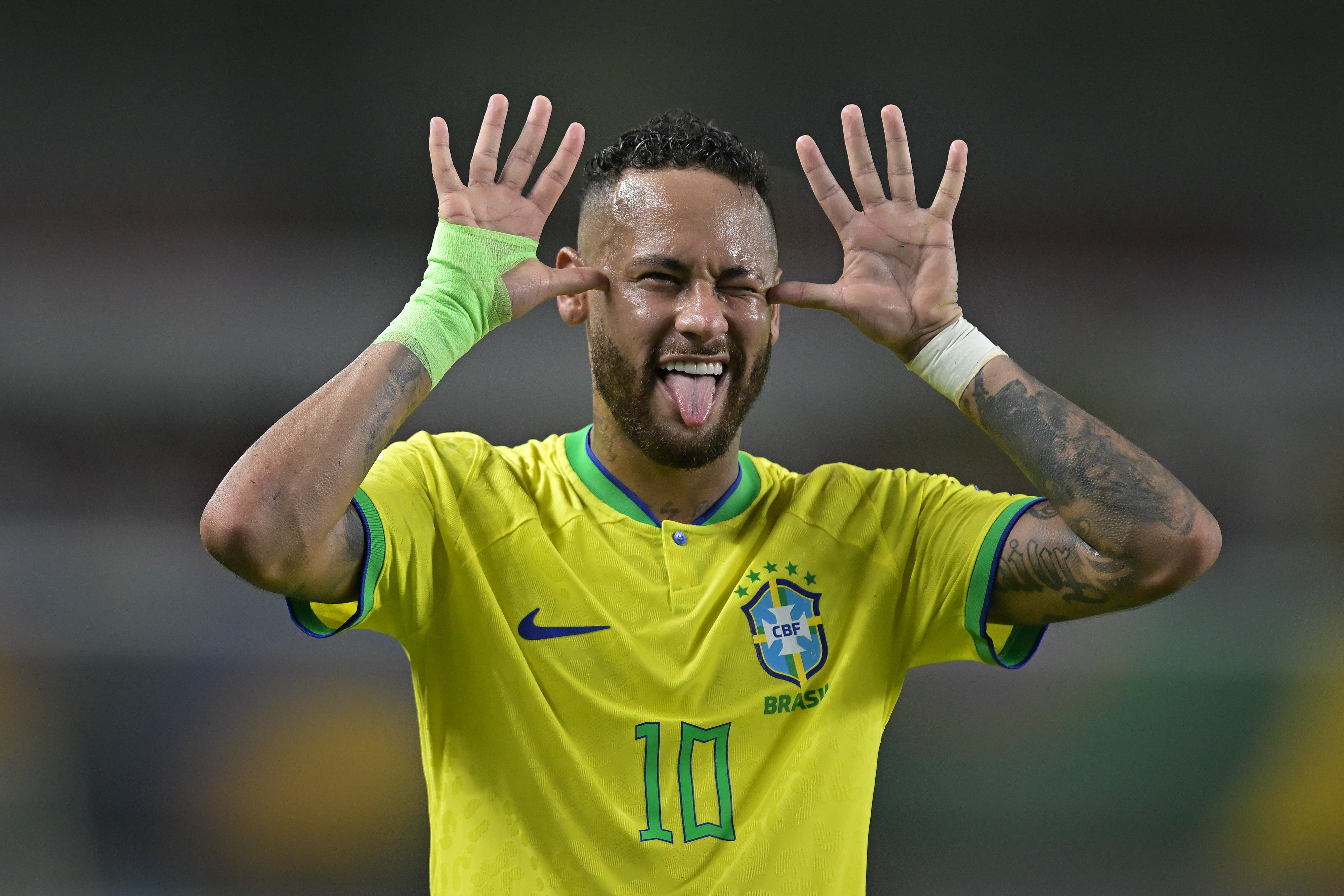 Neymar celebra un gol con Brasil en 2023 contra Bolivia Neymar celebra un gol con Brasil en 2023 contra Bolivia