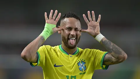 Neymar celebra un gol con Brasil en 2023 contra Bolivia Neymar celebra un gol con Brasil en 2023 contra Bolivia