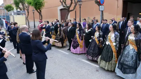La comitiva al finalizar la misa en al capilla del Cristo del Hospital. La comitiva al finalizar la misa en al capilla del Cristo del Hospital.