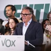 El candidato de Vox a la Presidencia de la Junta, Manuel Gavira, valora los resultados electorales