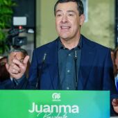 Juanma Moreno, en la comparecencia tras los resultados de las Elecciones Autonómicas