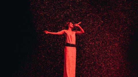 Rosal&iacute;a, en el concierto de LUX Tour del 4 de abril en Madrid