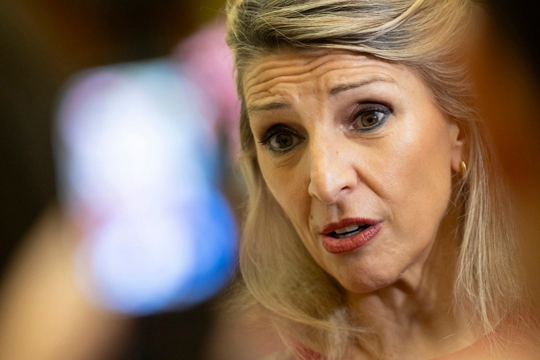 La vicepresidenta segunda del Gobierno y ministra de Trabajo y Economía Social de España, Yolanda Díaz La vicepresidenta segunda del Gobierno y ministra de Trabajo y Economía Social de España, Yolanda Díaz
