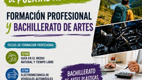 Cartel anunciador del IES Cangas del Narcea 