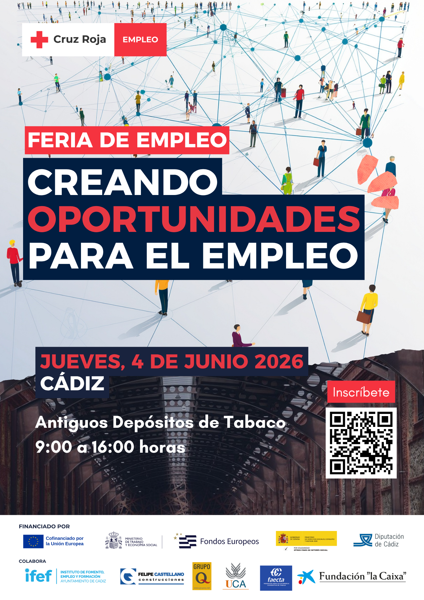 Cruz Roja Cádiz celebra la VII Feria de Empleo en los Depósitos de Tabaco de Cádiz Cruz Roja Cádiz celebra la VII Feria de Empleo en los Depósitos de Tabaco de Cádiz