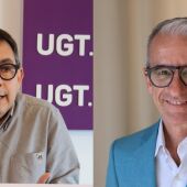 Òscar Riu (UGT) i Josep Ginesta (PIMEC)