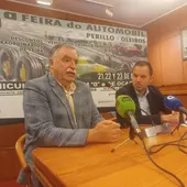 Ángel García, alcalde de OIeiros, e Ángel Pérez, de Pérez Rumbao, portavoz dos concesionarios de automóbiles Ángel García, alcalde de OIeiros, e Ángel Pérez, de Pérez Rumbao, portavoz dos concesionarios de automóbiles