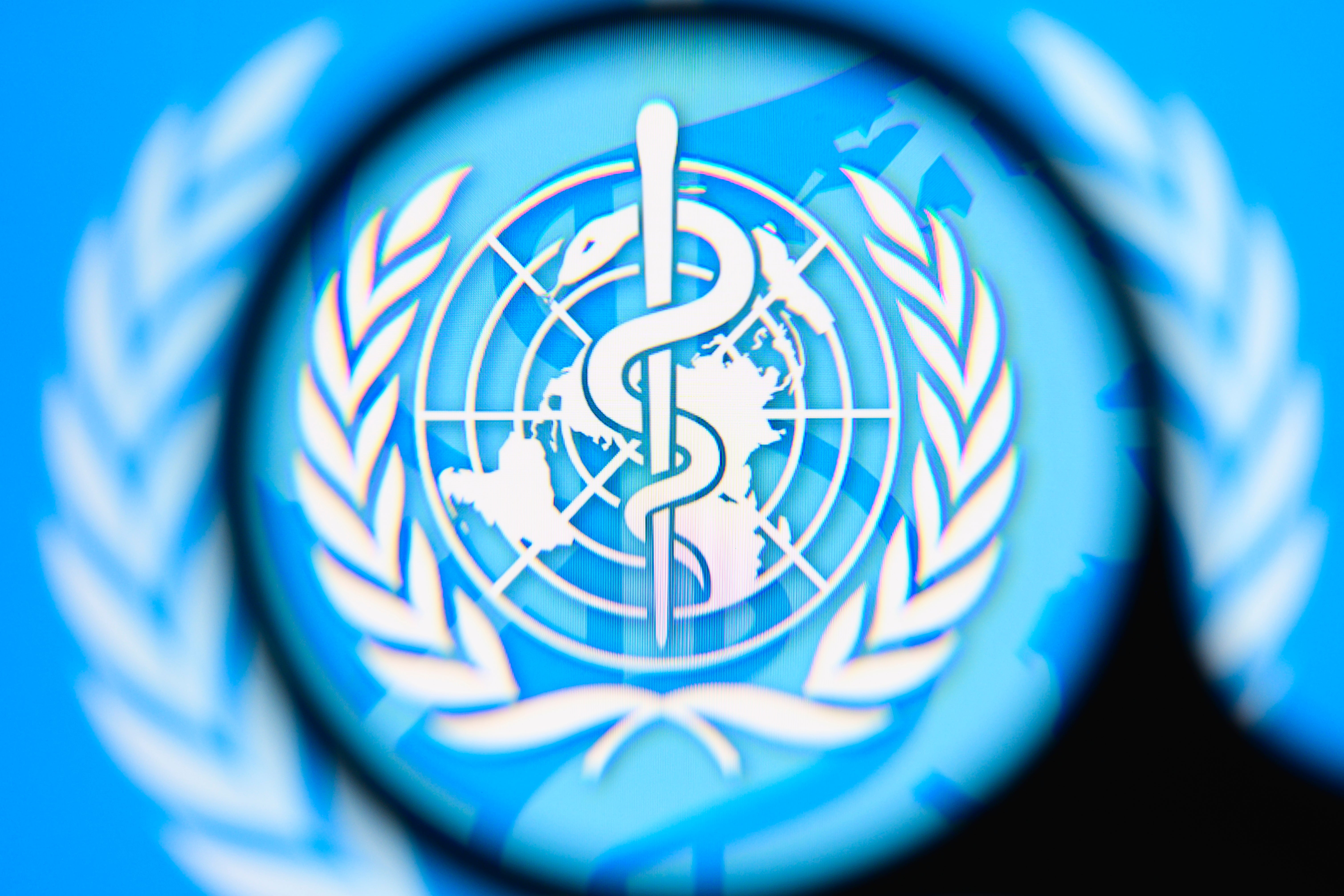Imagen del logo de la Organización Mundial de la Salud. Imagen del logo de la Organización Mundial de la Salud.